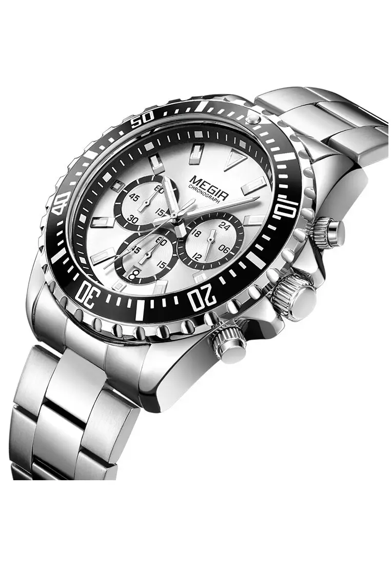 Jam Tangan Analog Pria Waterproof Strap Tali Material Stainless Steel OO88 ORIGINAL