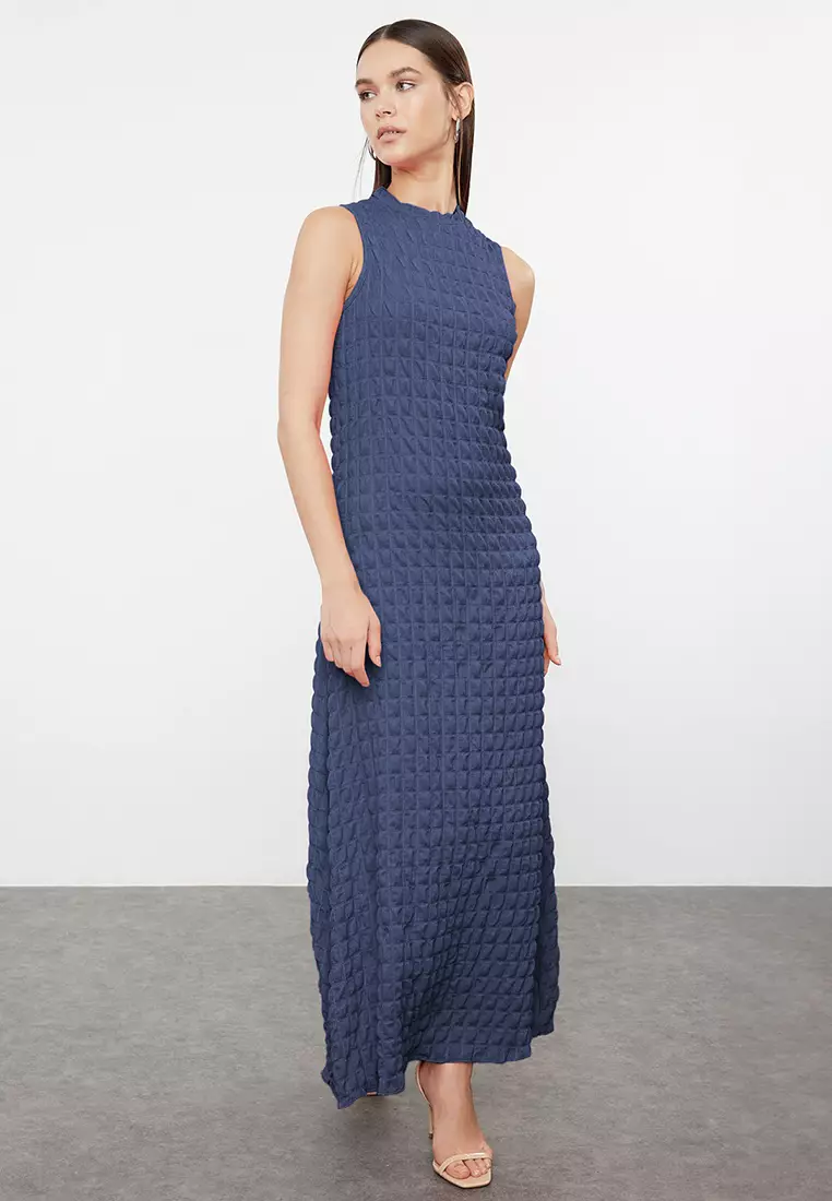 Textured Maxi Dress