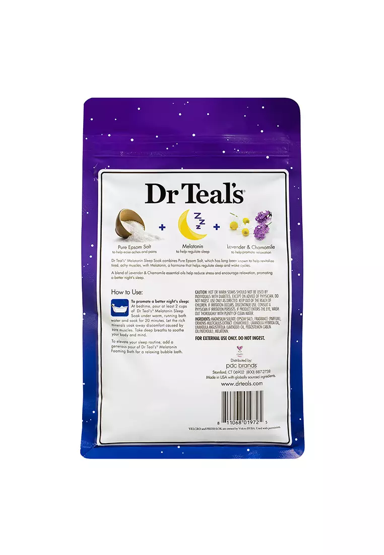 Dr Teal's Melatonin Sleep Soak With Essential Oil Blend Sleep Aid