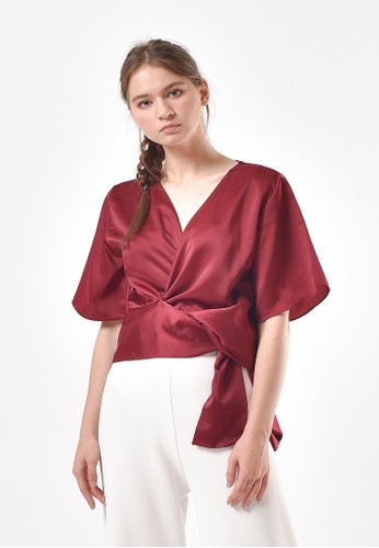 Jual Ariane Ariane Mira Top Red Original Zalora Indonesia