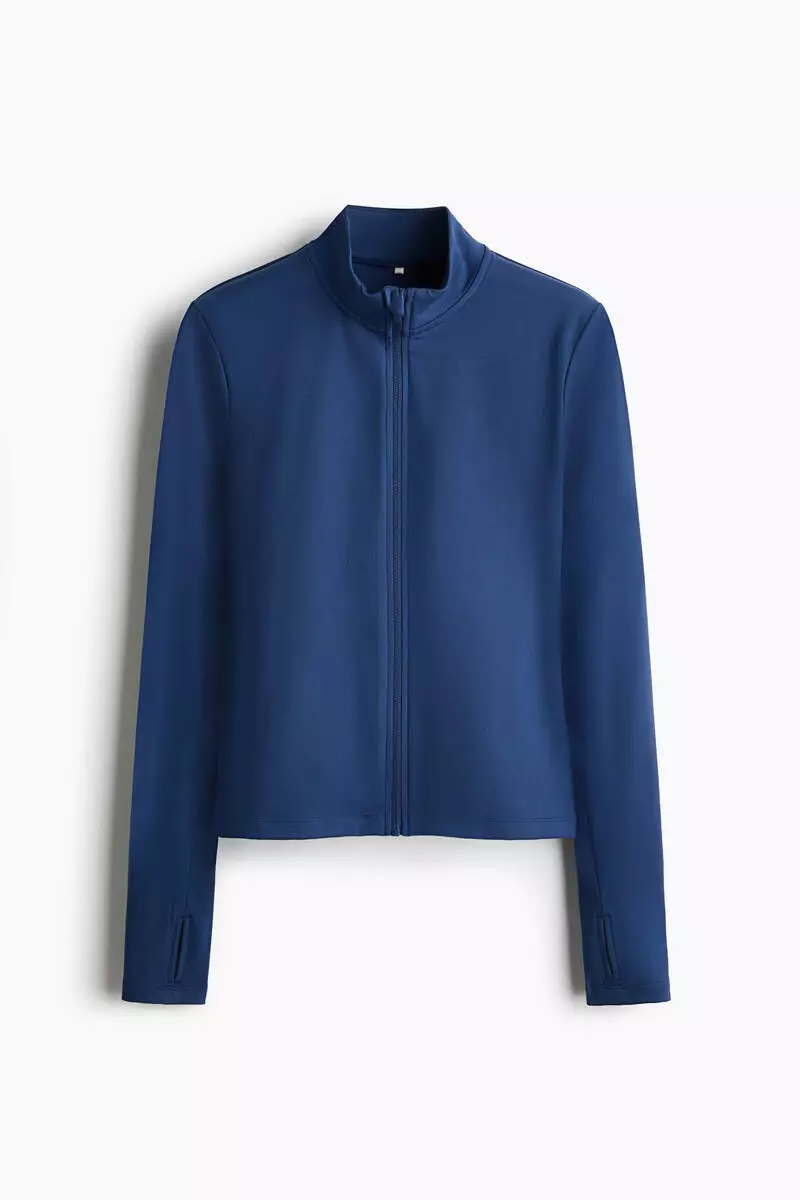 Zip-through sports jacket with SoftMove™