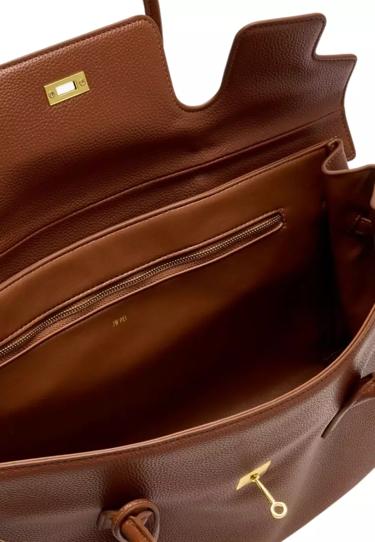 Yara Large Shoulder Bag - Saddle Brown 