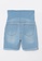 LC Waikiki blue Tummy Paneled Standard Fit Plain Pocket Detailed Maternity Rodeo Jean Shorts 4CBEAAA42661E6GS_6