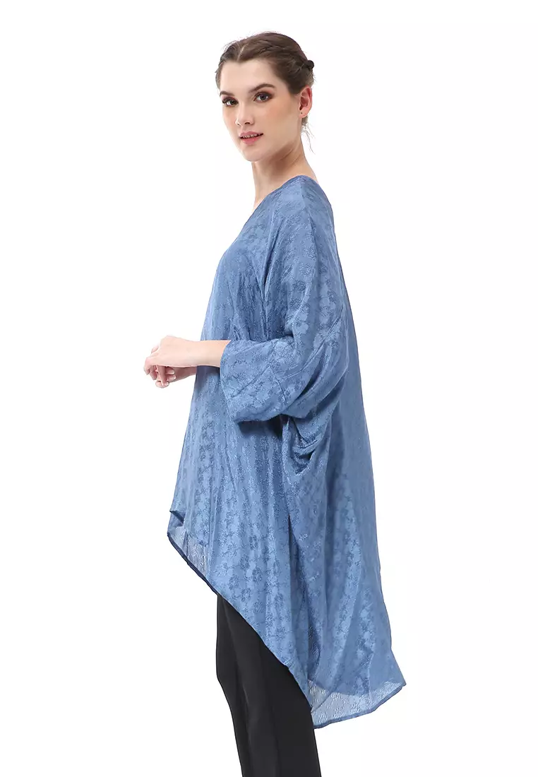 Olaf Atasan Wanita Tunik Kebaya Batik Simple Material Viscose ORIGINAL - Turquise