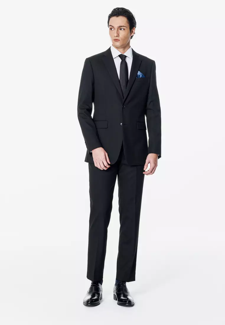 黑色修身版西裝褲(可機洗)