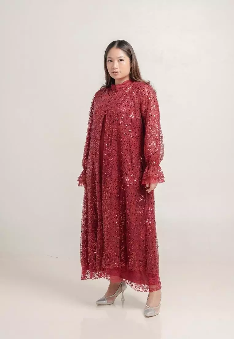 Plus Size Party Dress Jasmine Red