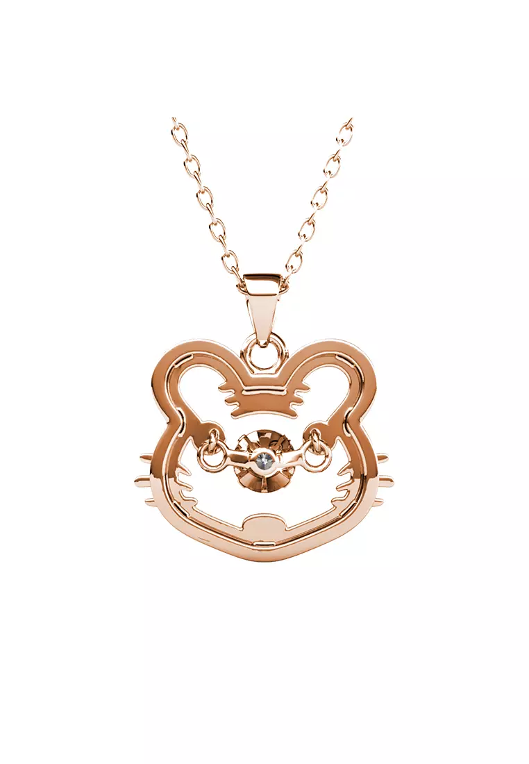 Dancing Shio Pendant Tiger ( Harimau ) RG - Kalung Crystal Swarovski by Her Jewellery