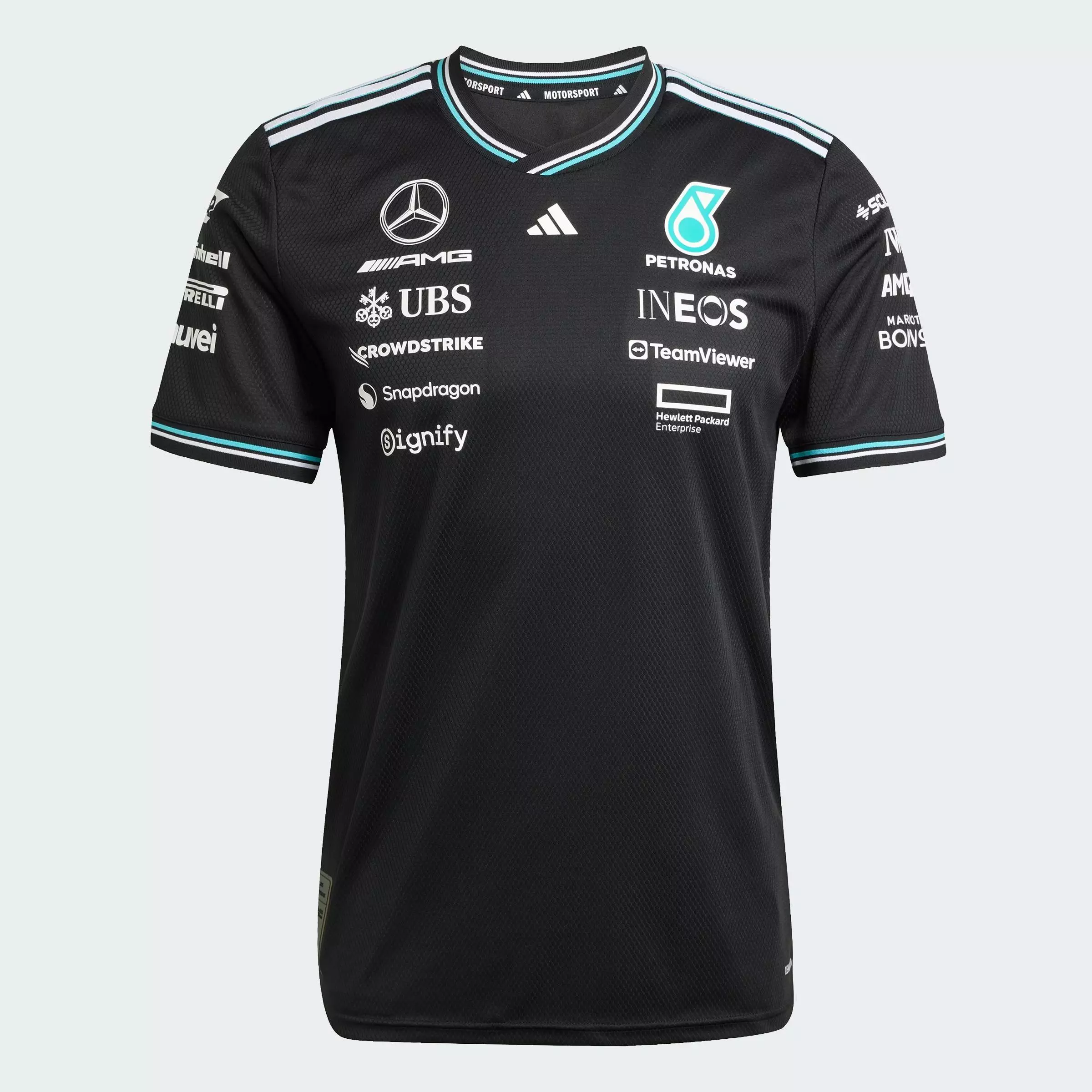 Motorsport MERCEDES - AMG PETRONAS FORMULA ONE TEAM DRIVER JERSEY AUTHENTIC Men Black JY2607