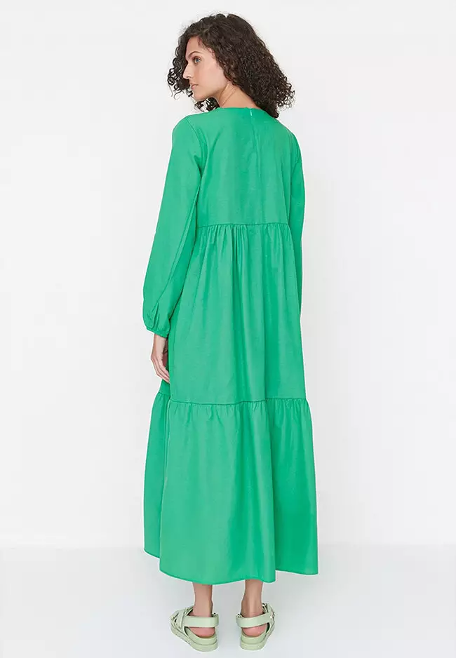 Buy Trendyol Modest Tiered Dress Online | ZALORA Malaysia