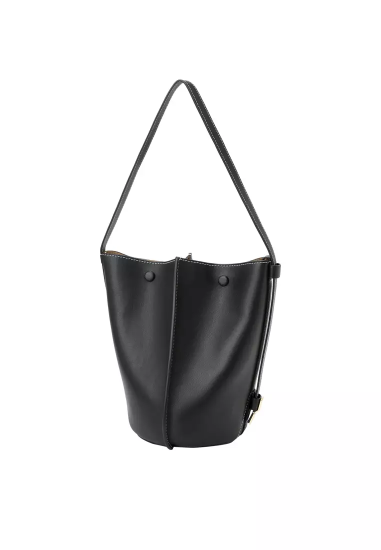 ORUKAMI Flat Hook Convertible Bucket Tote Small - Black