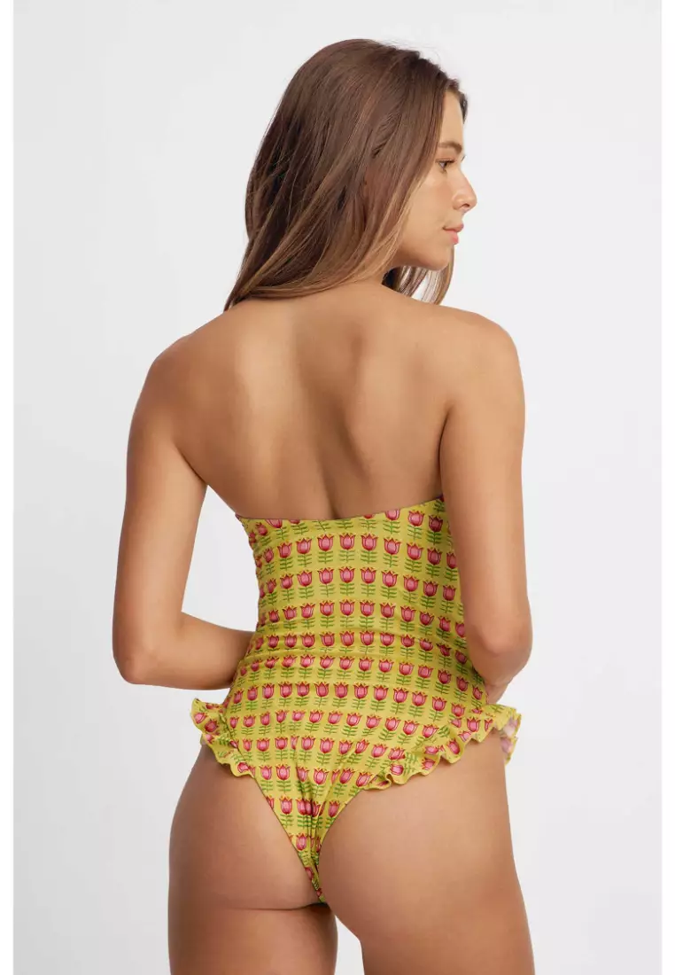 Lily Ruffled One Piece Swimsuit / Golden Days