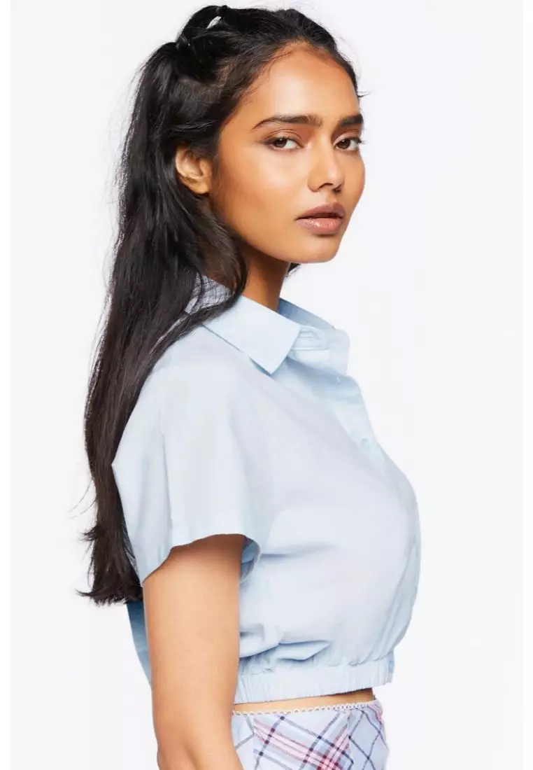 Buy FOREVER 21 Cropped Cotton Shirt 2024 Online ZALORA Philippines
