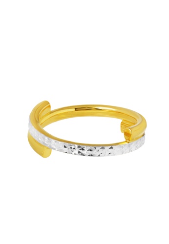 TOMEI TOMEI Dual-Tone Ring, Yellow Gold 916 1C462AC59ADED1GS_1