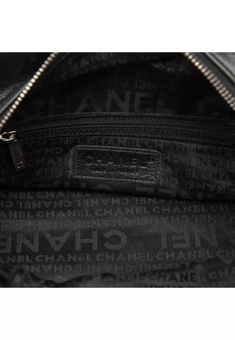Pre-Loved Chanel Chocolate Bar Stitched Caviar Handbag