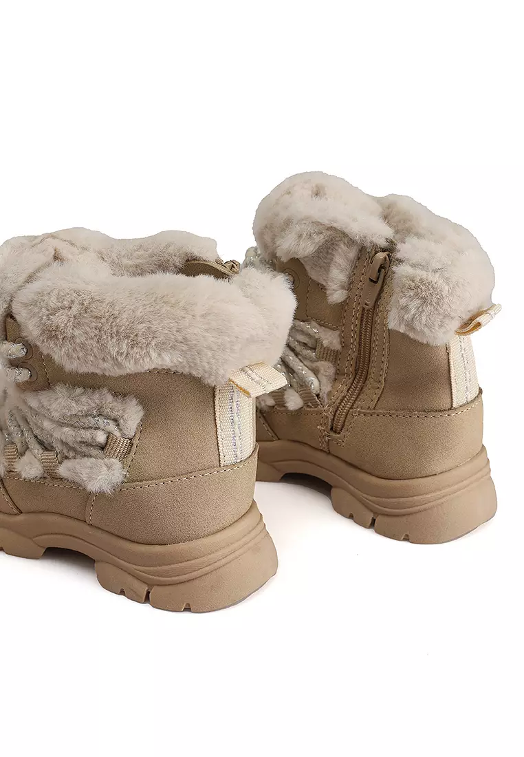 Buy ZARA Faux Shearling Boots 2025 Online | ZALORA Philippines