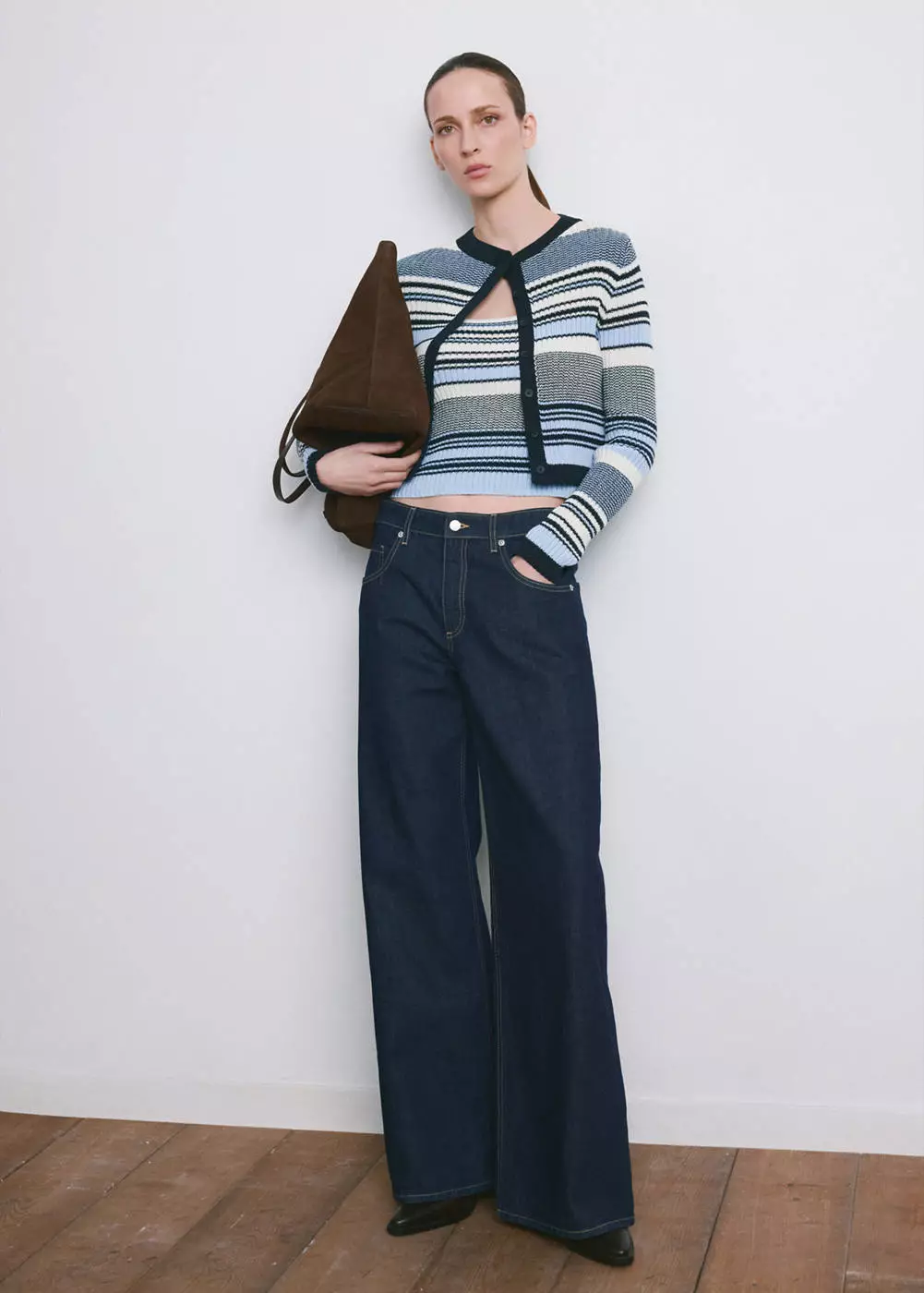 Jual Mango Cardigan rajut stripped Original 2026 | ZALORA Indonesia