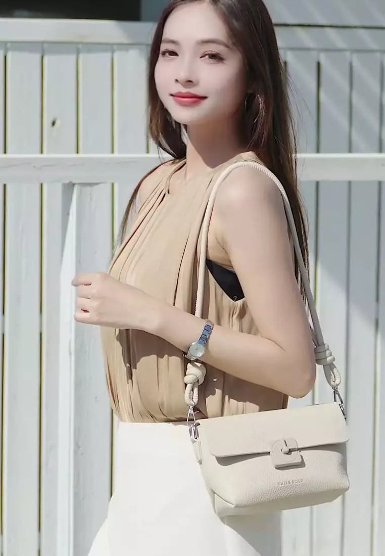 Women's Sling Bag / Crossbody Bag / Shoulder Bag (Tas Selempang Wanita / Tas Bahu Wanita) - Cokelat