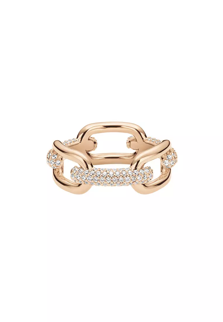 Buy Daniel Wellington Crystal Link Ring Rose Gold Fashion