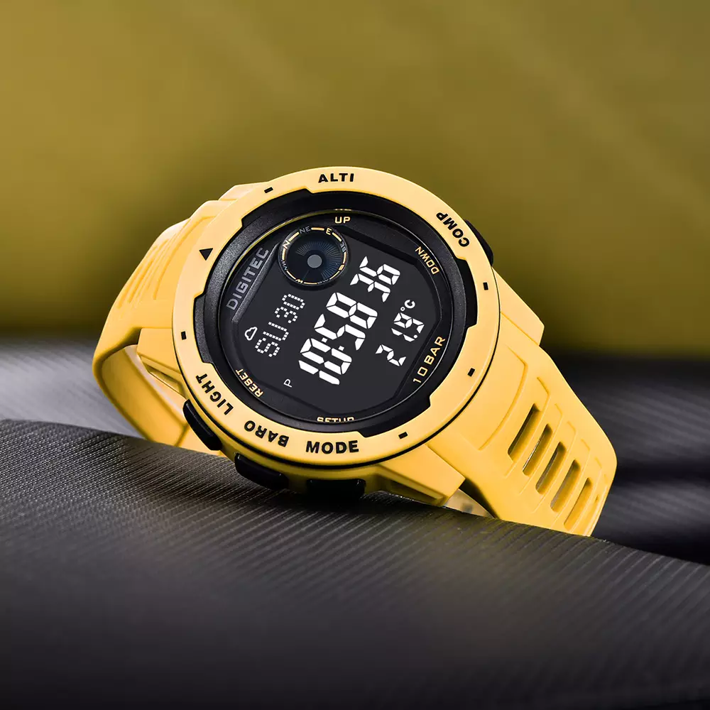 DIGITEC Jam Tangan Digital Pria DS-8100T Sport Watch - YL4B Yellow