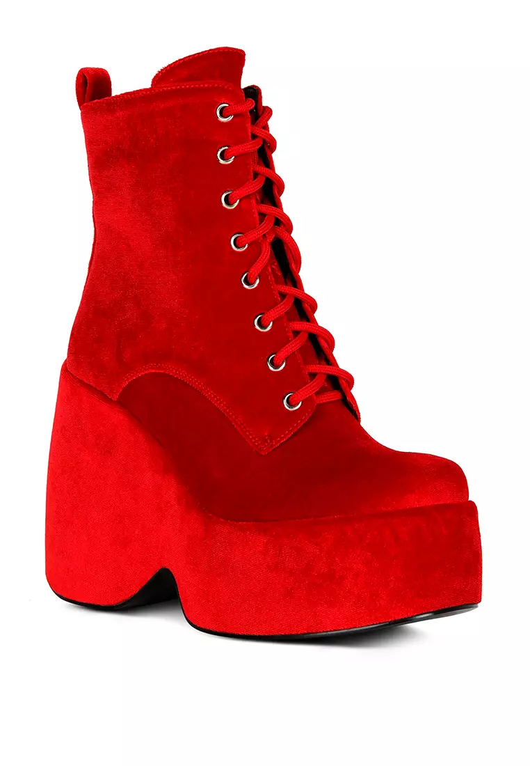 Cheap red hot sale boots