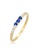 ELLI GERMANY gold Ring Elegant with Cubic Zirconia Crystals and Synthetic Sapphire Gold Plated 40C5FAC8DFFB8AGS_1