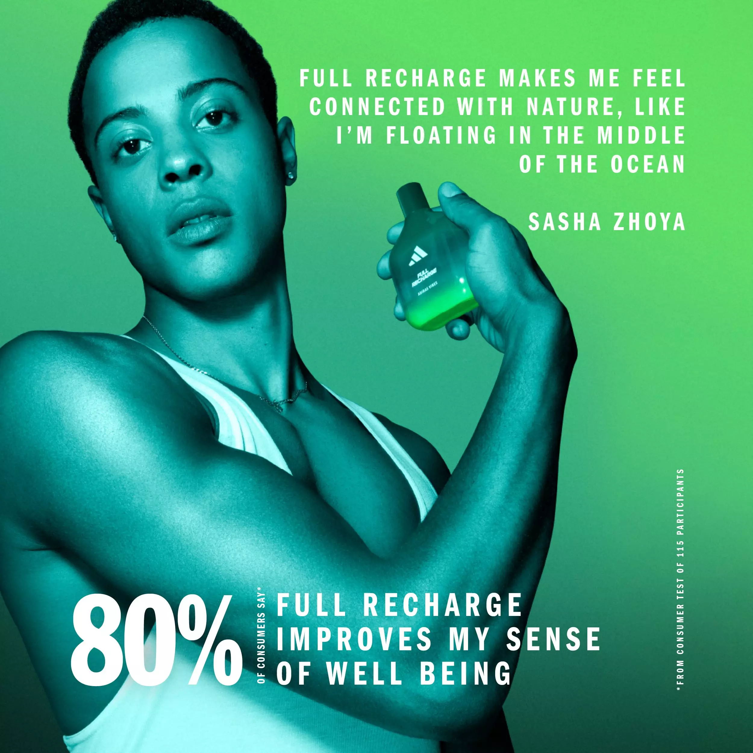 ADIDAS VIBES Full Recharge Eau De Parfum (EDP) 100ml