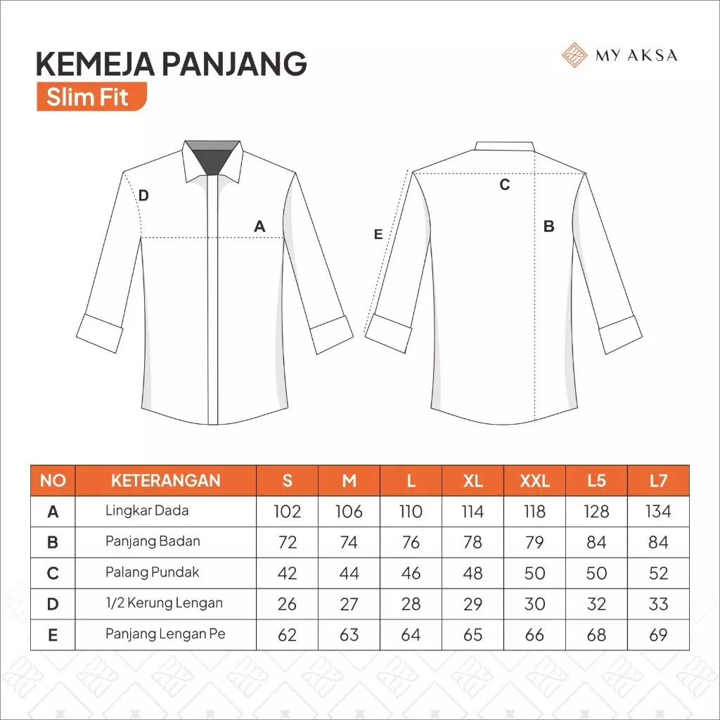 My Aksa Kemeja Batik Pria Lengan Panjang Trikot Mahaveer Black