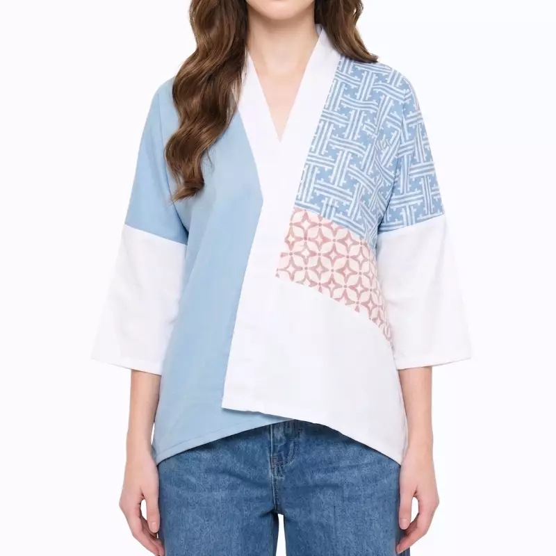 Blouse Batik Wanita - Atasan Batik - Bhatara Batik Amanda - Baju Batik Modern Lengan Panjang