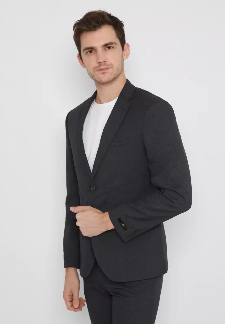 Jobb Bellwool-T2 Jas Pria Slim Fit Dark Grey 3.1