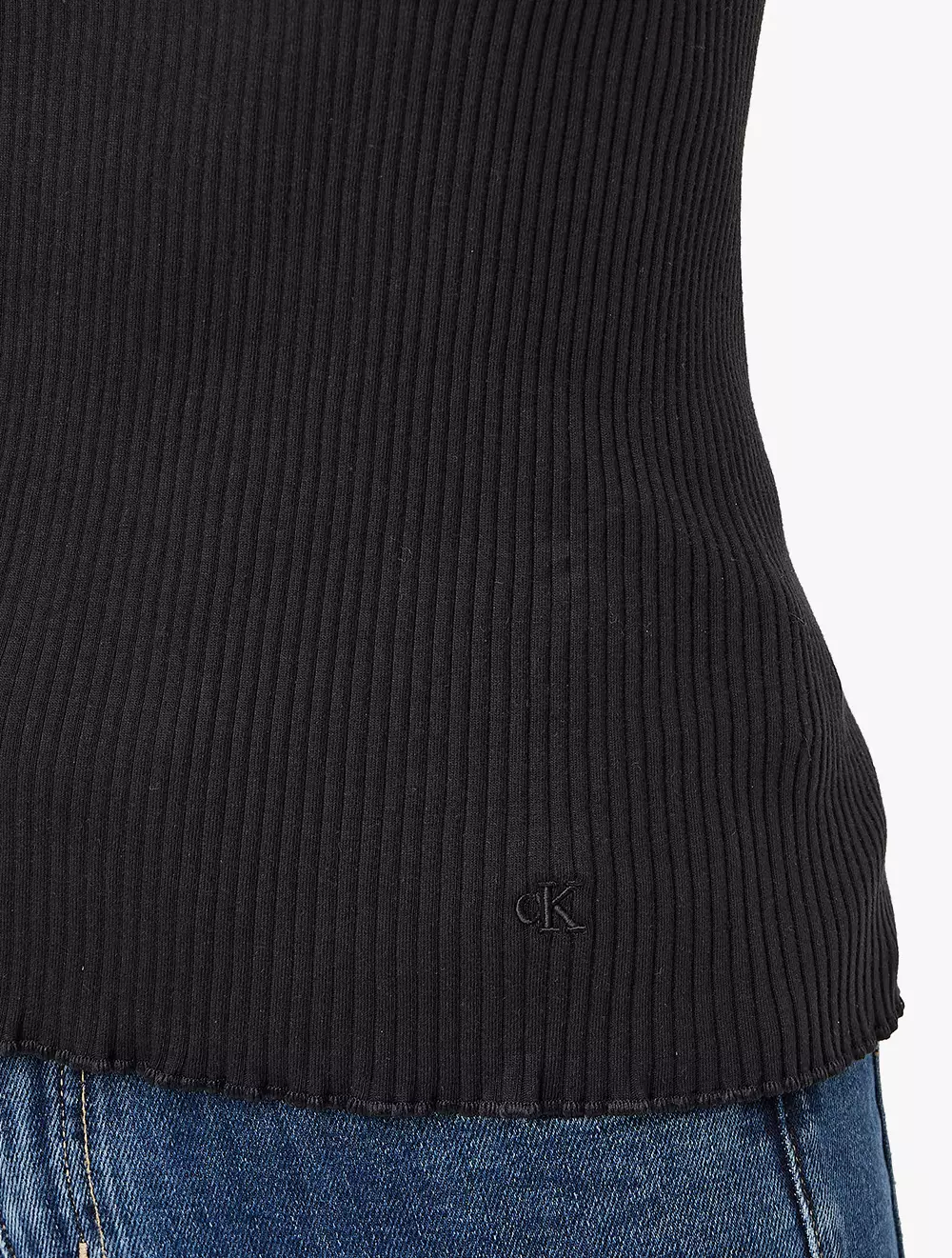 Calvin Klein - Women's Hero Tubular Lip Tank Top - Black - black