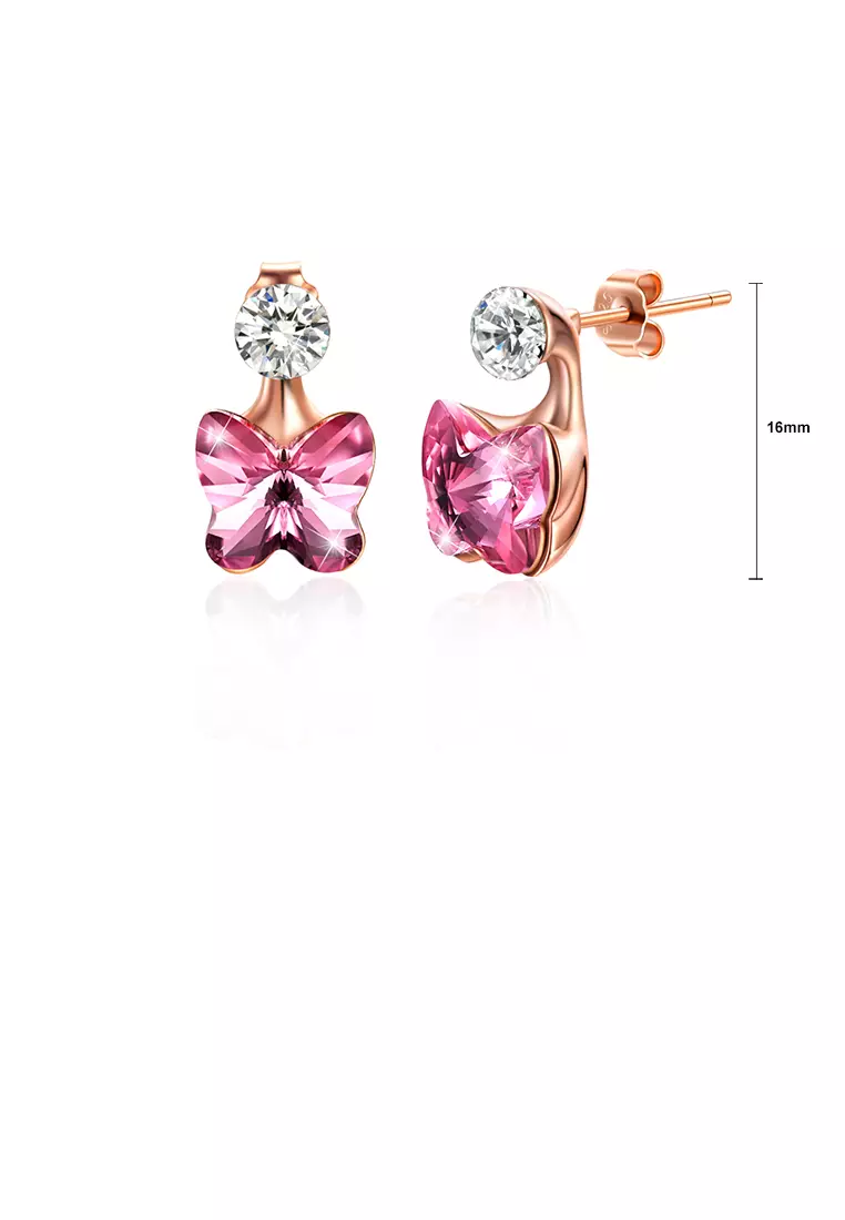 Childrens rose gold on sale earrings