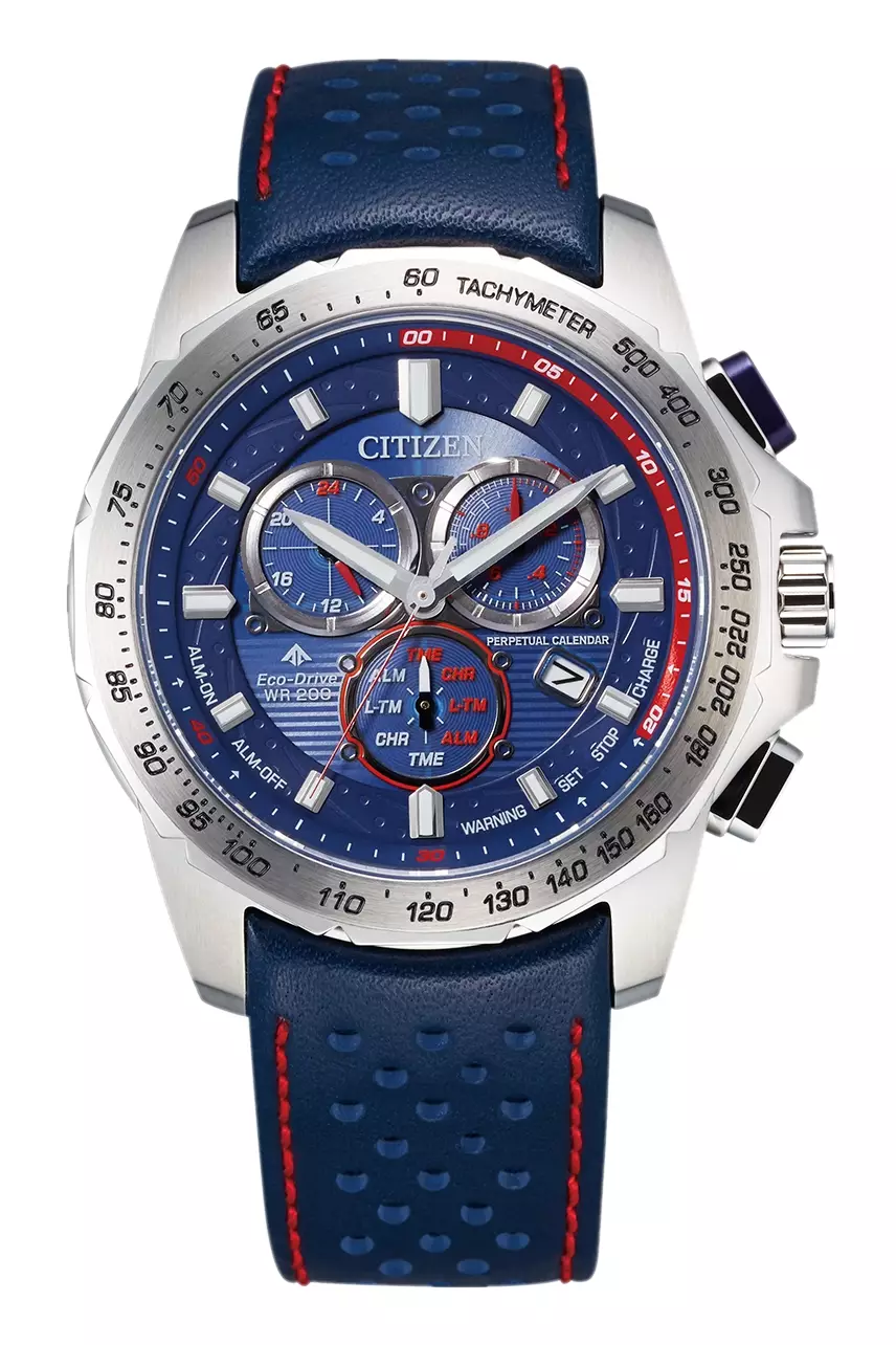 Jual Citizen Men BL5571-09L Eco Drive Stainless Steel Calf Leather