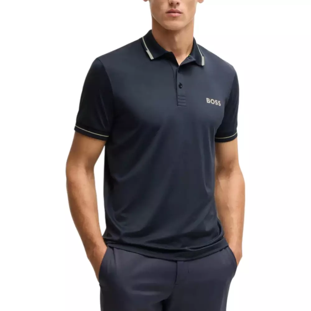 Paul Pro Slim Fit Polo Shirt Dark Blue