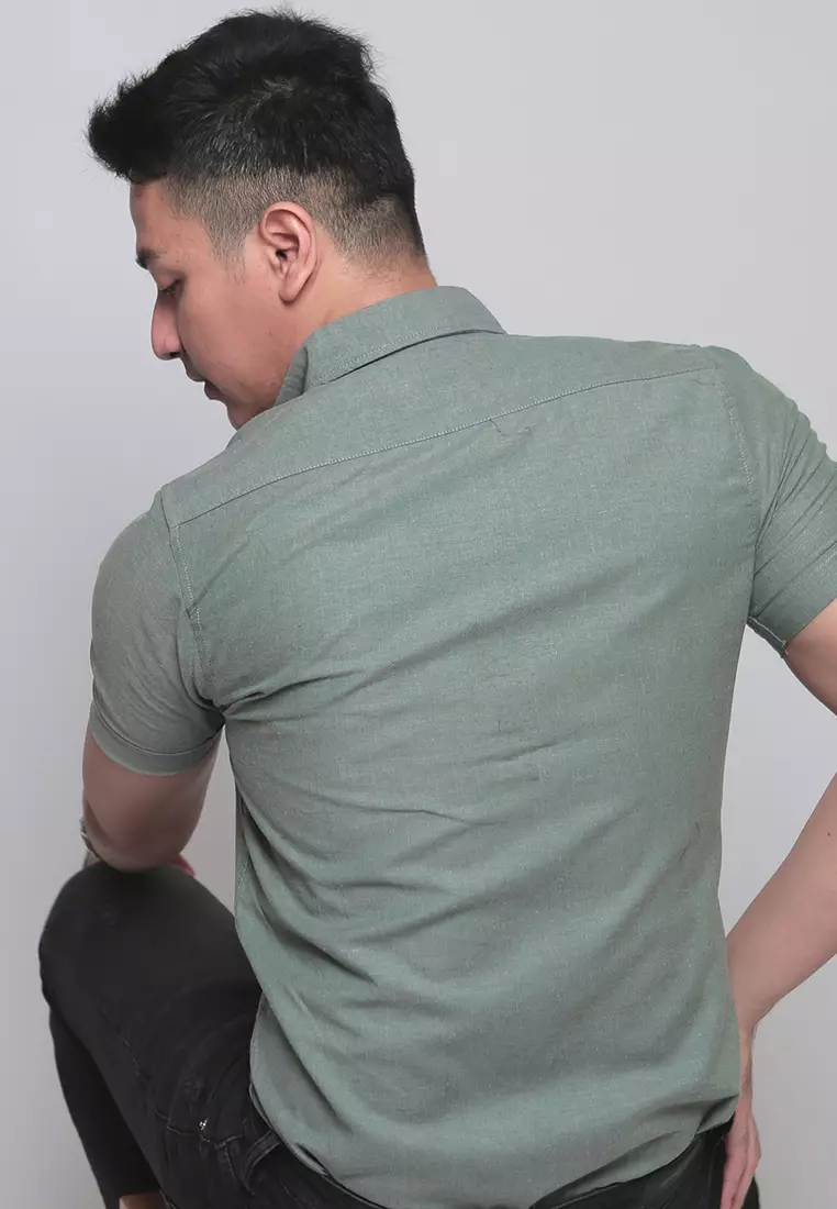 Forest Green Oxford SS Shirt