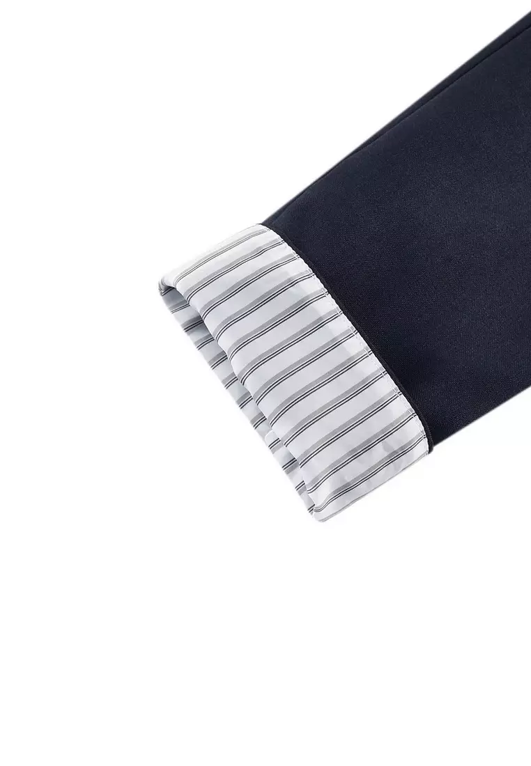 Polyester 修身西裝外套