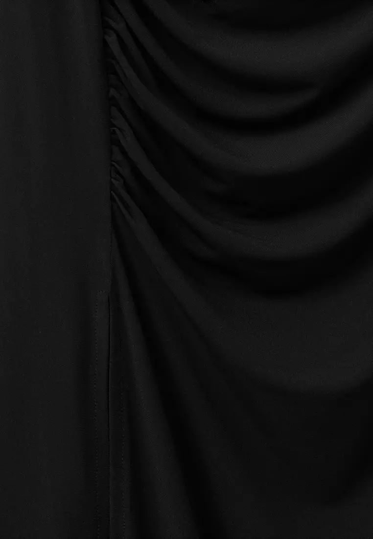 Asymmetrical Dress With Side Slit