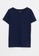LC WAIKIKI blue V-Neck Short Sleeve Men's Undershirt 31663US392E661GS_6