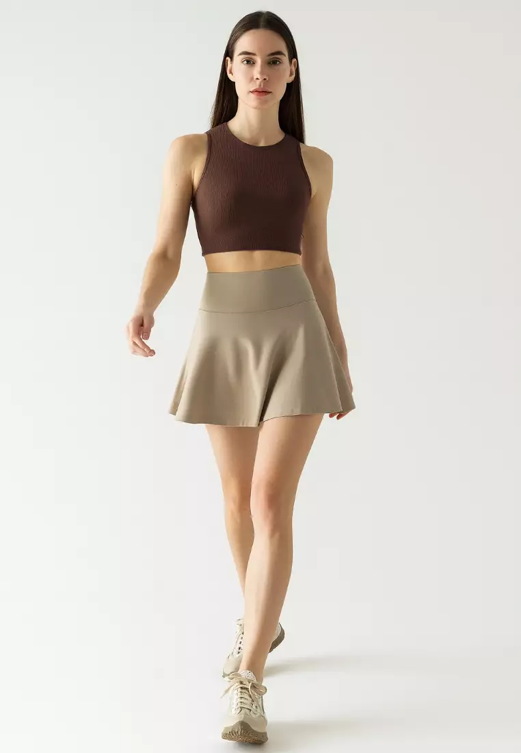 Raya Skirt – 2-in-1 High Waist Sports Skort with Built-in Shorts & Pocket for Tennis Badminton Gym & Everyday Wear