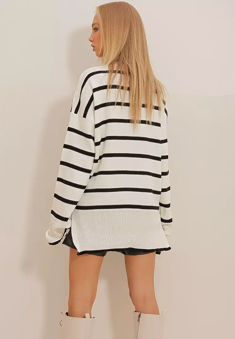 Striped Oversized Sweater