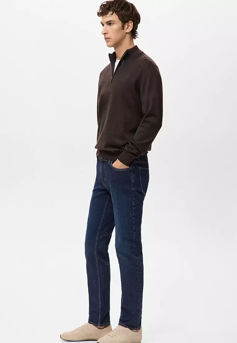 Jan Slim-Fit Dark-Wash Jeans