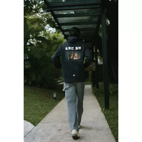 FACILITY Demon Slayer - Kibutsuji Muzan Hoodie - Black