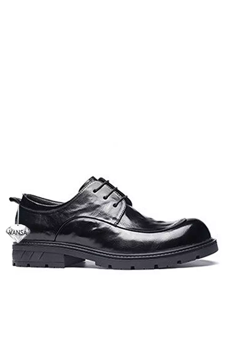 Discount on Twenty Eight Shoes  shoes - SKU: VANSA Top Layer Cowhide Lace-up Business Causal Shoes VSM-F-230006