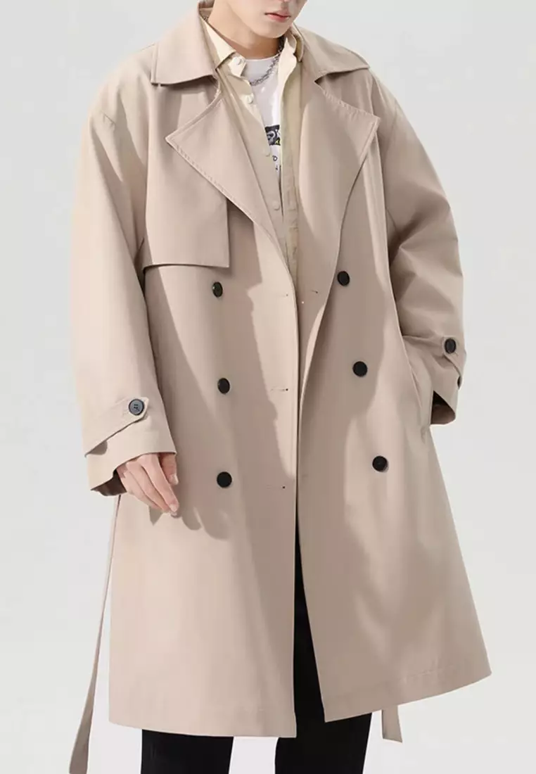 Men's Lapel Trench Coat AC-DF275