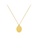 Glamorousky silver Fashion Creative Plated Gold 316L Stainless Steel Face Geometric Pendant with Necklace 33A51ACDD32D86GS_1