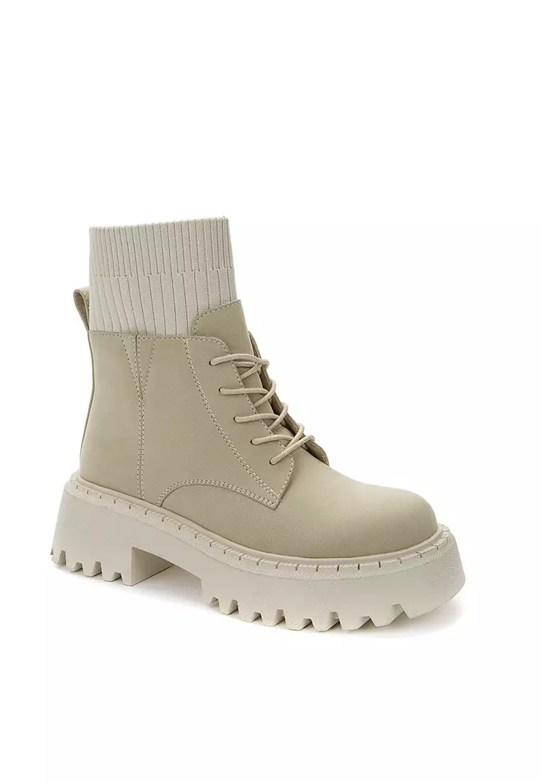 White lace sale up boots zara
