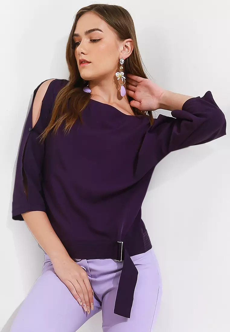 Elle cold 2025 shoulder top
