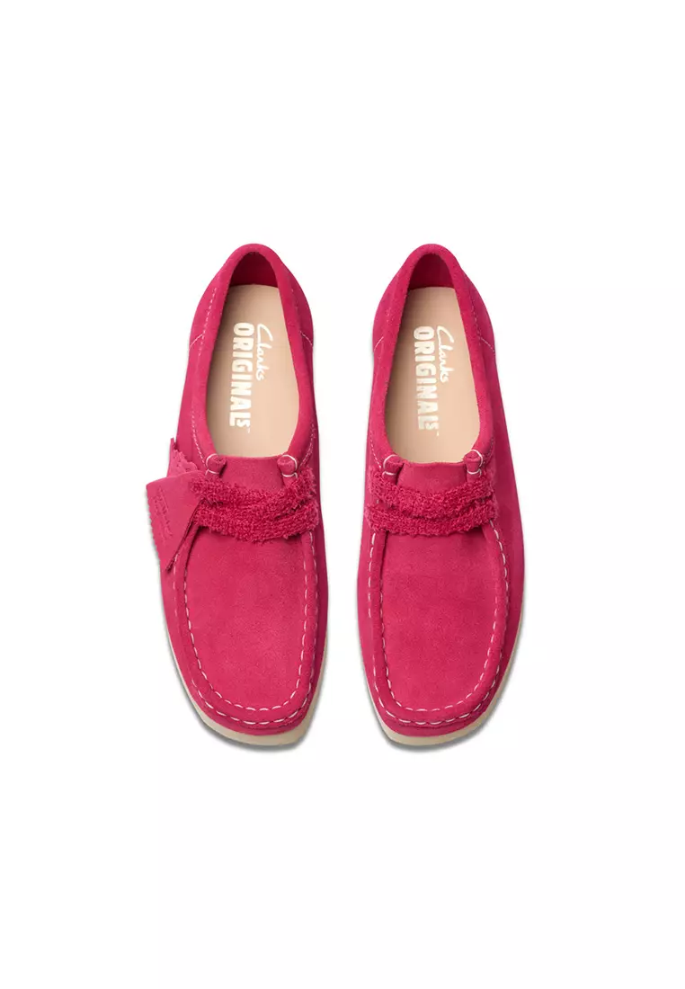 CLARKS ピンク スエード モカシン26cm Clarks〉Wallabee / Blush Pink Suede (Womens)｜UP NORTH