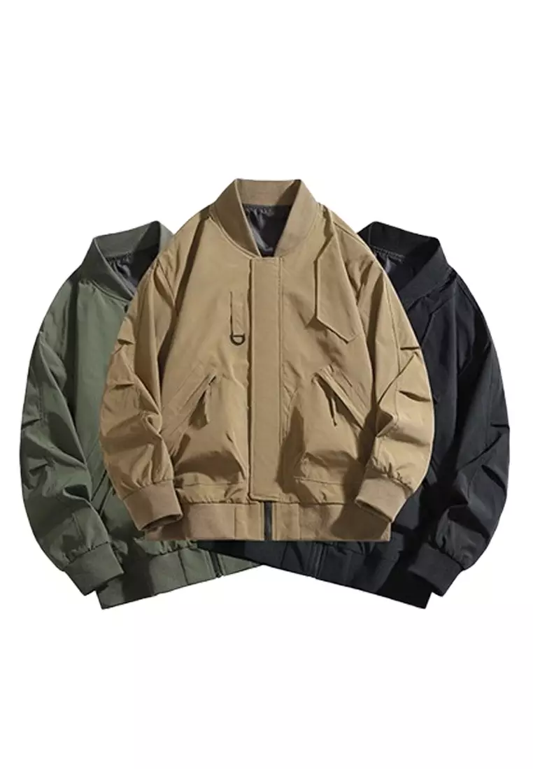 Stylish Bomber Jacket Baseball Coat
