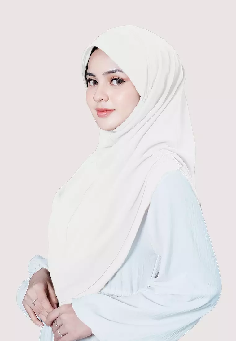 HIJAB INSTAN IRISH - BROKEN WHITE