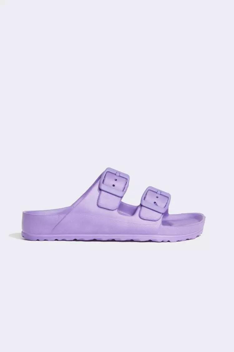 Discount on Defacto  shoes - SKU: Eva Double Band Buckled Slippers